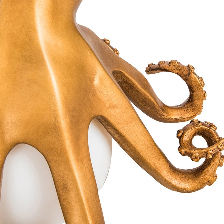 Dave the Octopus | USB Rechargeable Ambient Table Lamp (Gold)