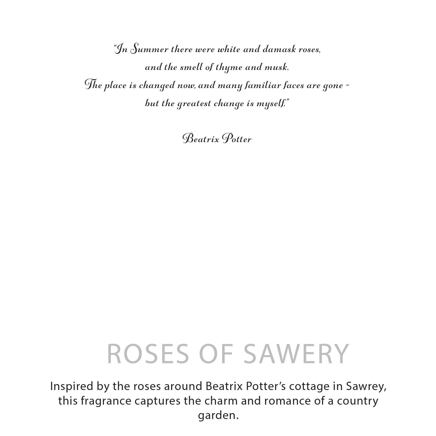 The Roses of Sawrey Botanical Candle