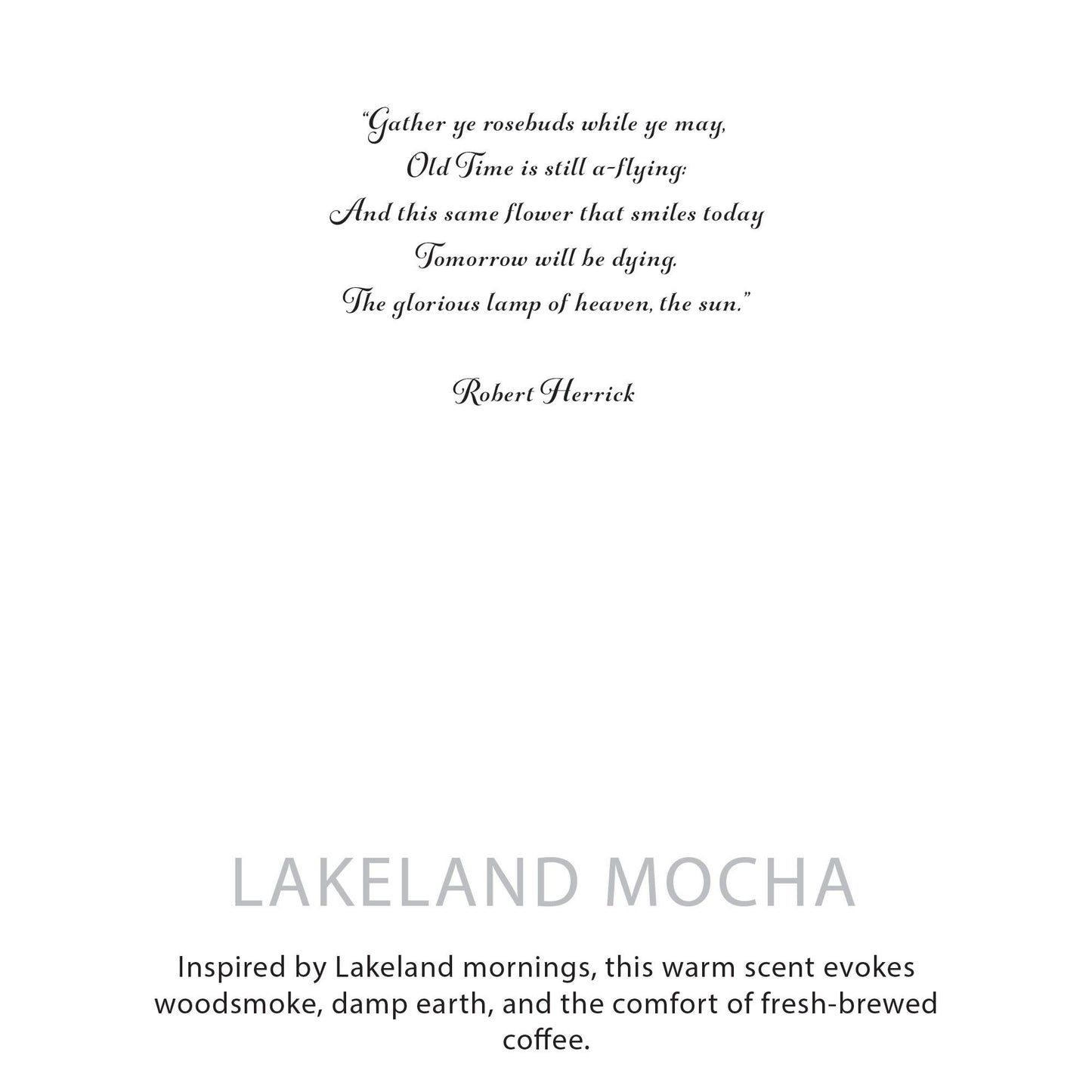 The Lakeland Mocha Botanical Candle